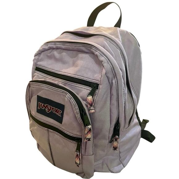 JANSPORT BACKPACK LAPTOP COMPUTER PASTEL LILAC POCKETS SCHOOL COLLEGE VERSATILE - Picture 12 of 16